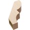 Ekena Millwork 5-inch W x 18-inch D x 24-inch H Ridgewood Rough Cedar Woodgrain TimberThane Knee Brace, Primed BRCUR05X18X24RIDRCPR - alternate 4